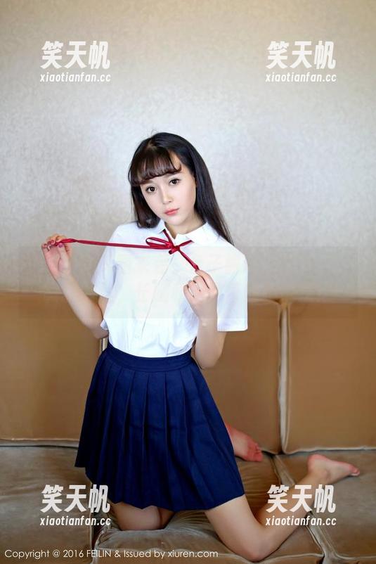 嗲囡囡-鱼子酱fish 嗲囡囡 - 美图来袭!鱼子酱fish的兔耳朵制服蕾丝,长腿和细致蕾丝不带走!